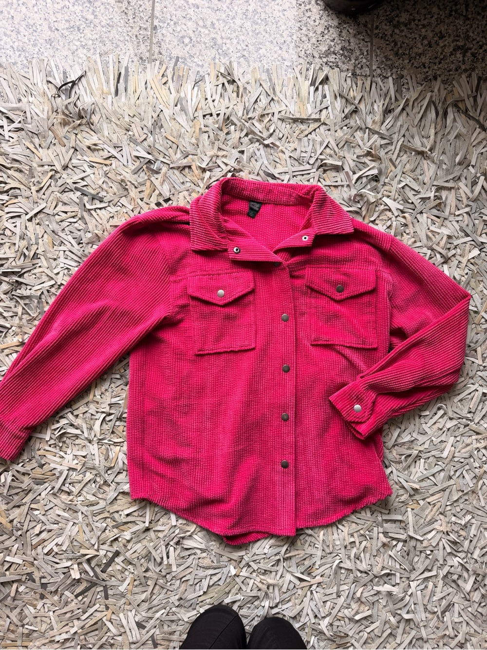 wild fable Hot Pink Corduroy Shacket